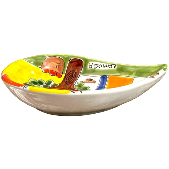 Vintage Italian La Musa Signed Decorative Wall Hanging Plate - Picture 3 of 8